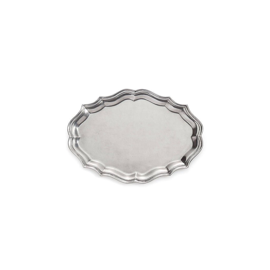 Scalloped Small Oval Tray I319