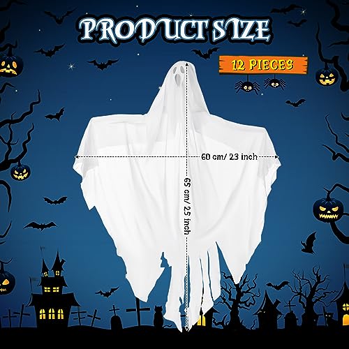 12 Pcs Halloween Hanging Ghost Decoration 27.5 Inch J214