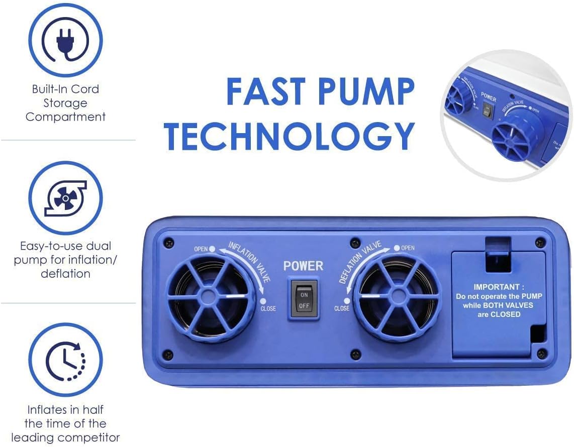 Queen Air Mattress with Built-in Dual Pump I49602