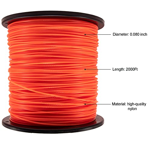 .065-Inch-by-3000-ft-5lb Round Weed Eater String Trimmer Line F4335