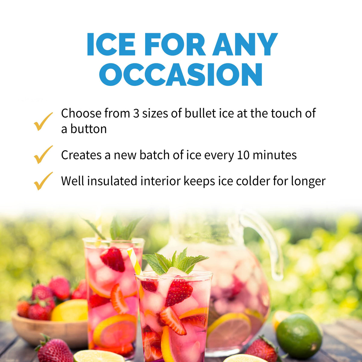 Silver Countertop Ice Maker J3305