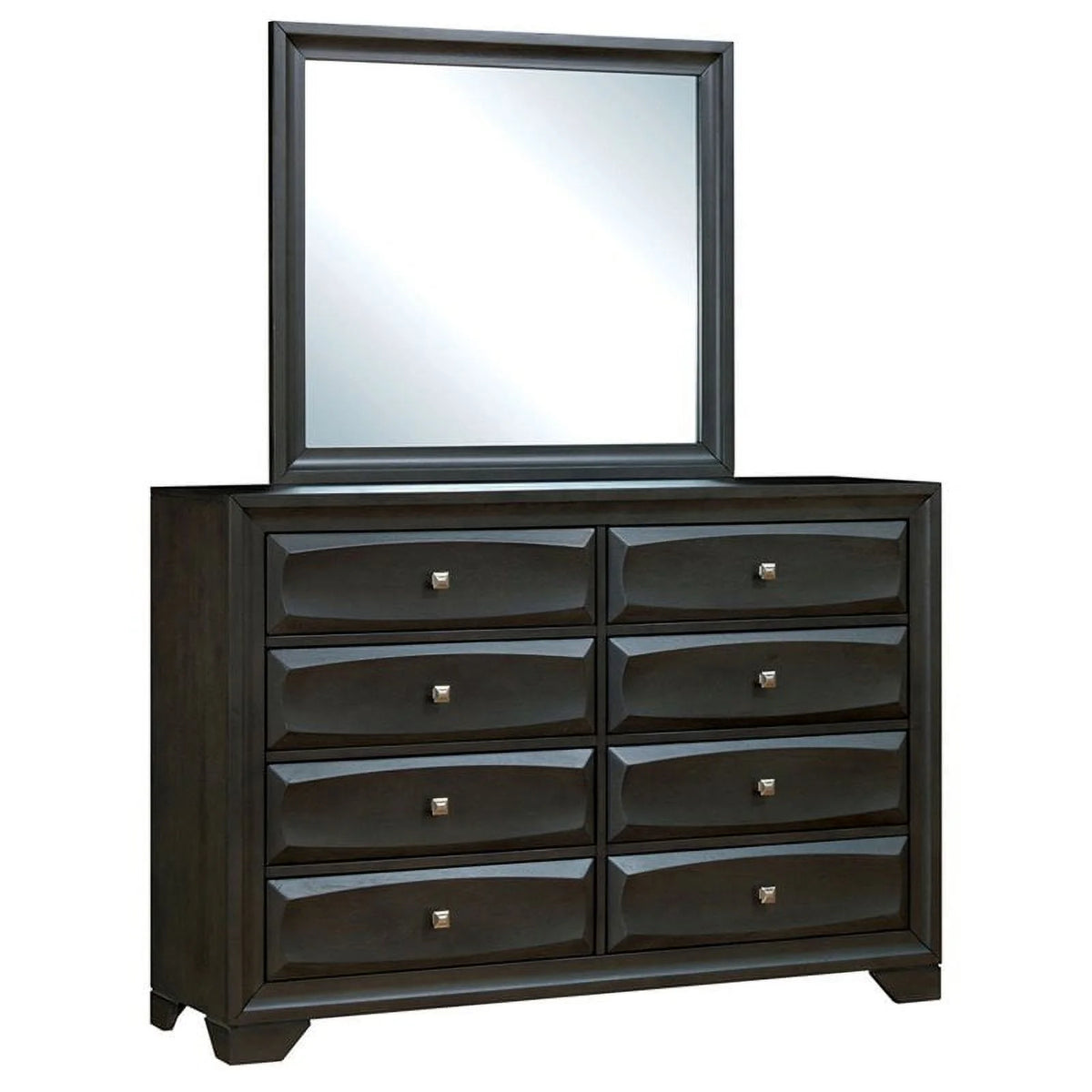 2-Piece Wood Dresser and Mirror X758