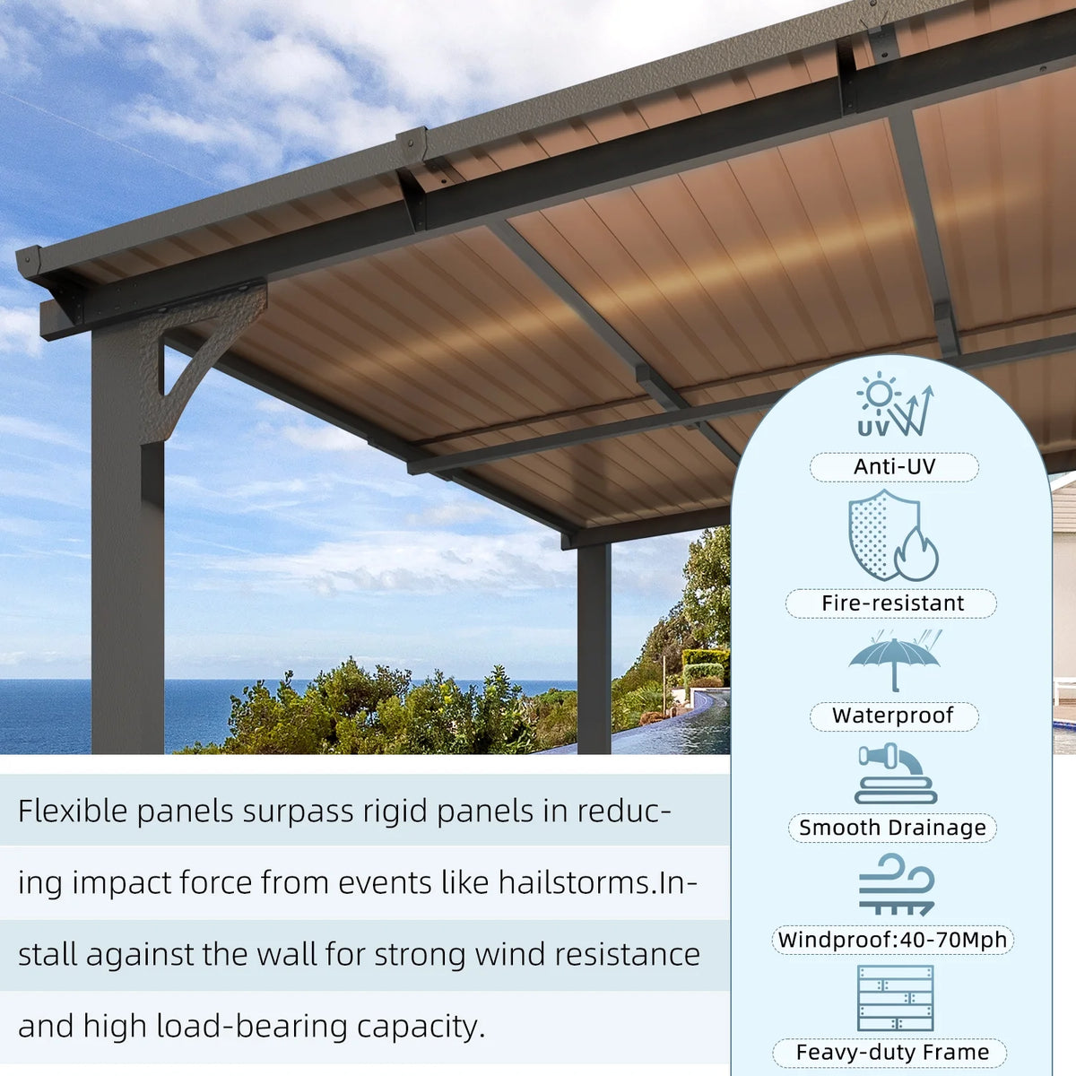 10' x 10' Aluminum Hardtop Gazebo Y50852
