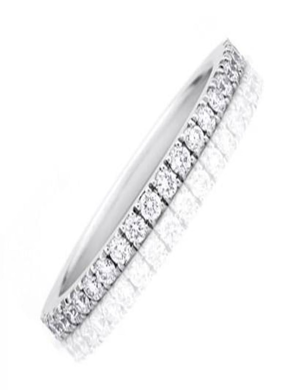 10k White Gold Diamond Wedding Band Ring W3719