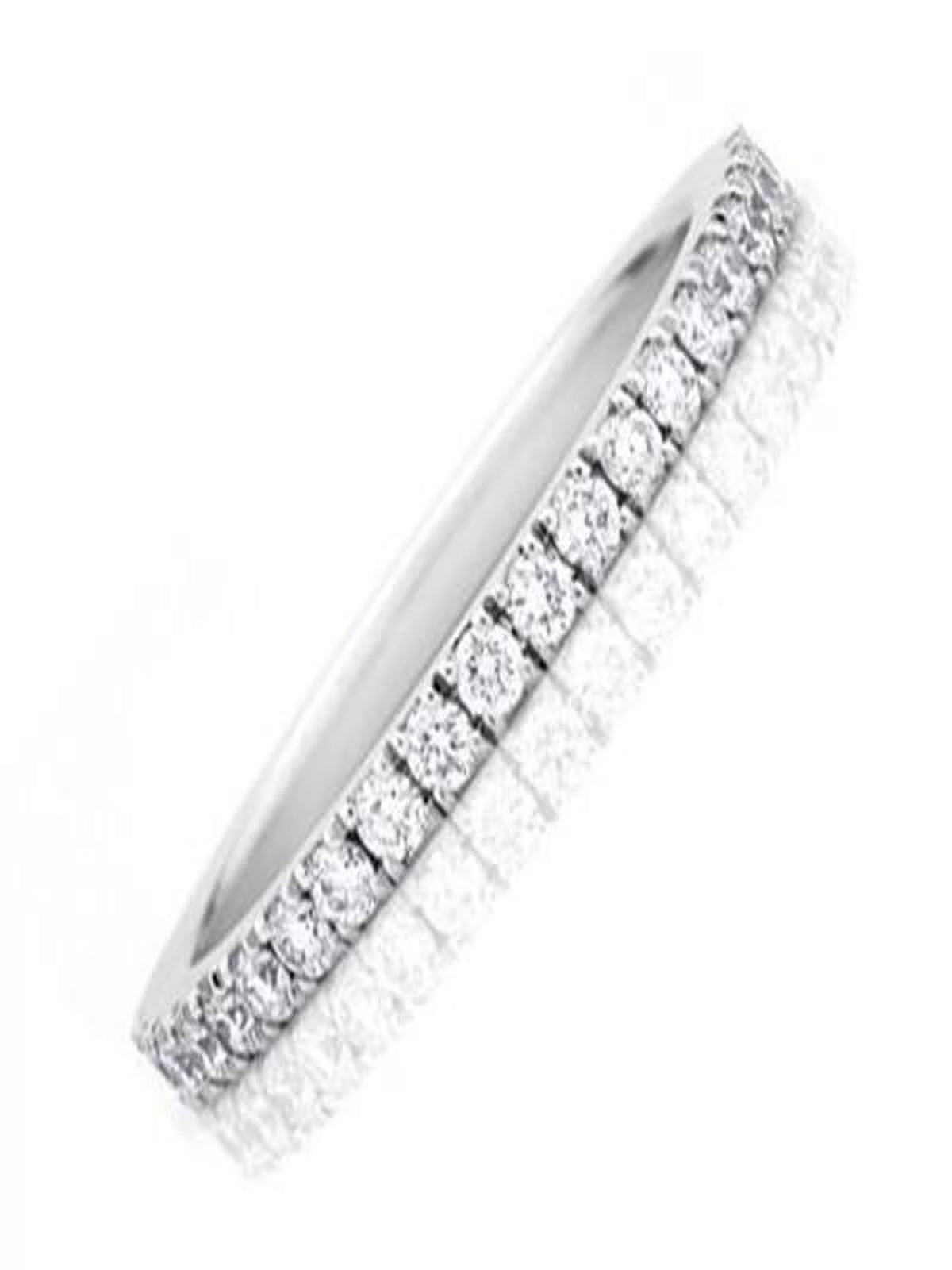 10k White Gold Diamond Wedding Band Ring W3719