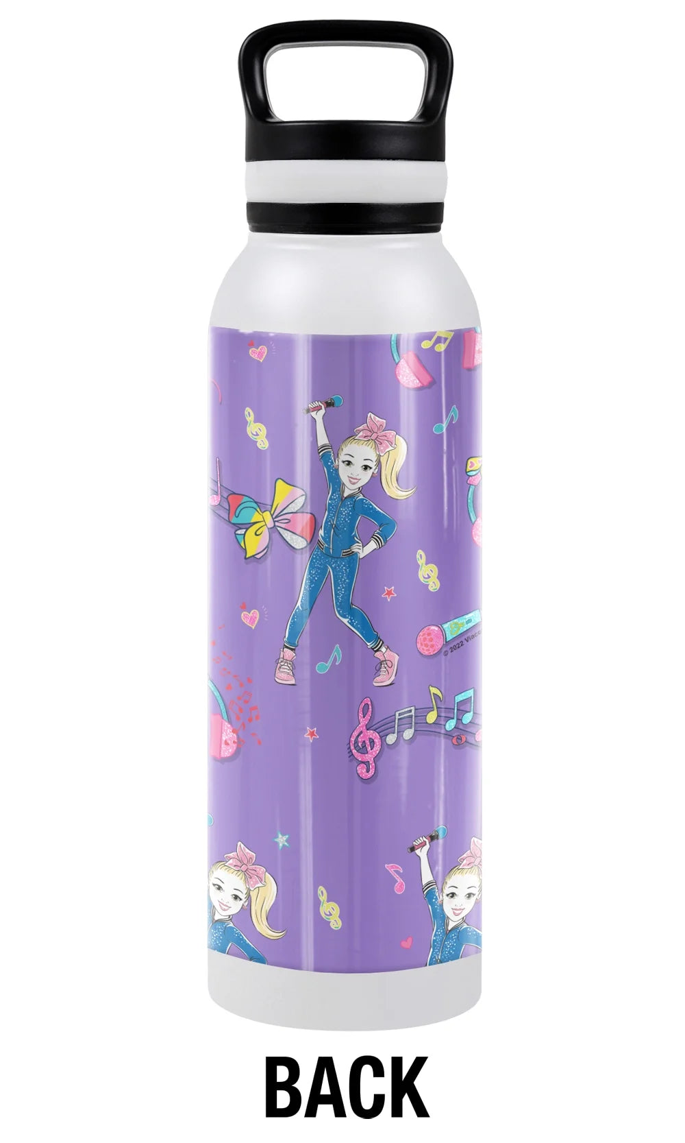 24 oz Vacuum Insulated Stainless Steel Water Bottle with Loop Cap Q379