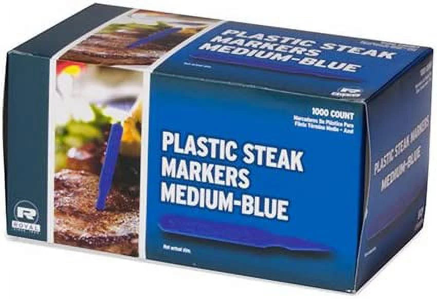 Blue Plastic Steak Marker V9212