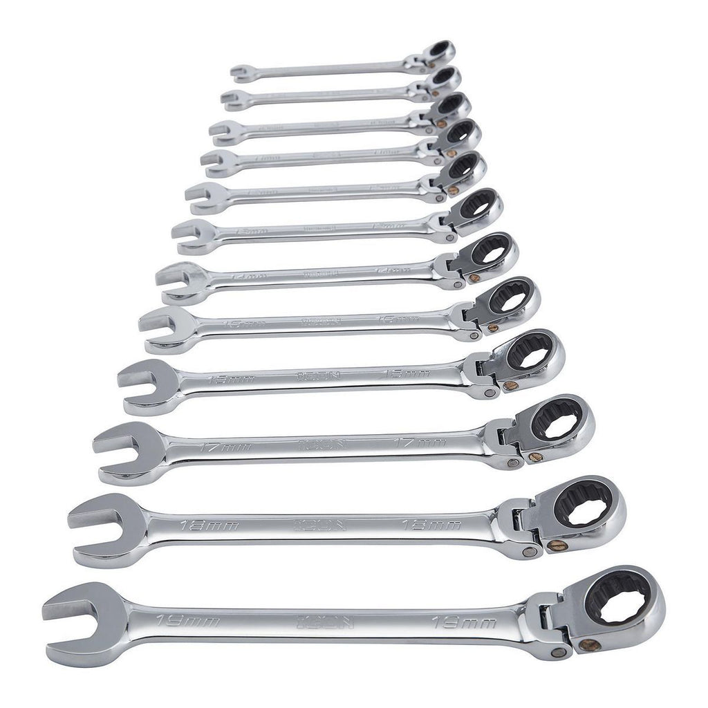 12-Piece Metric Ratcheting Combination Wrench L19247