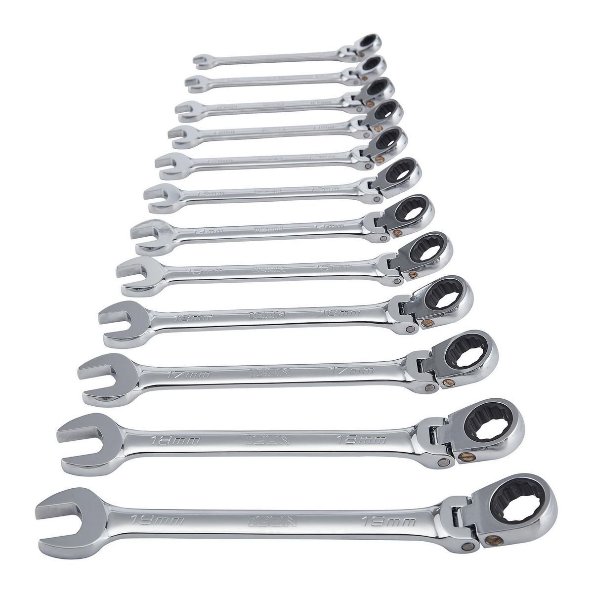 12-Piece Metric Ratcheting Combination Wrench L19247