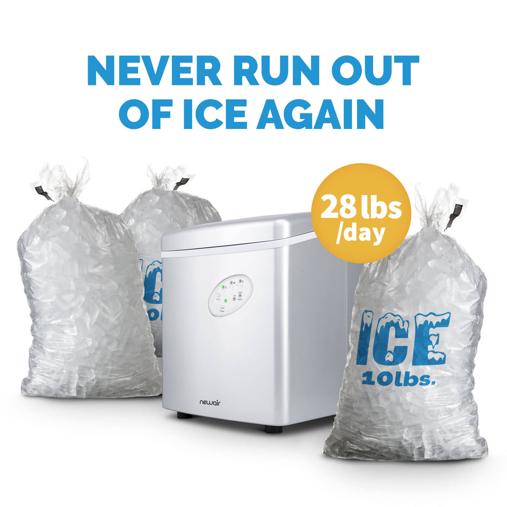 Silver Countertop Ice Maker J3305
