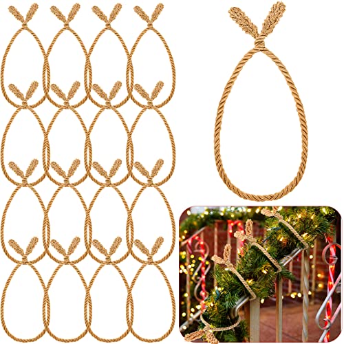 16 Pcs 20 Inches Green Christmas Garland Twist Ties Y437