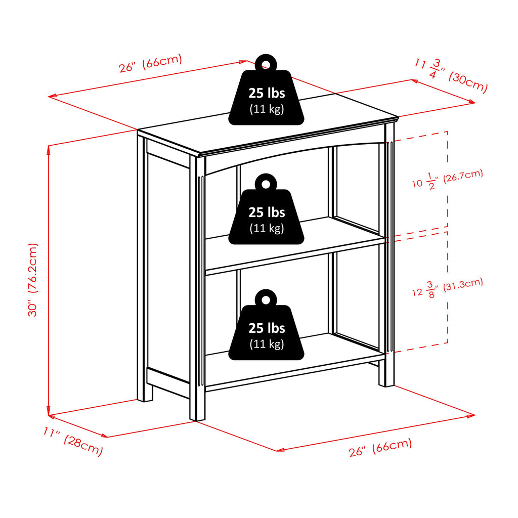 Espresso 5 Tier Storage Shelf S164153