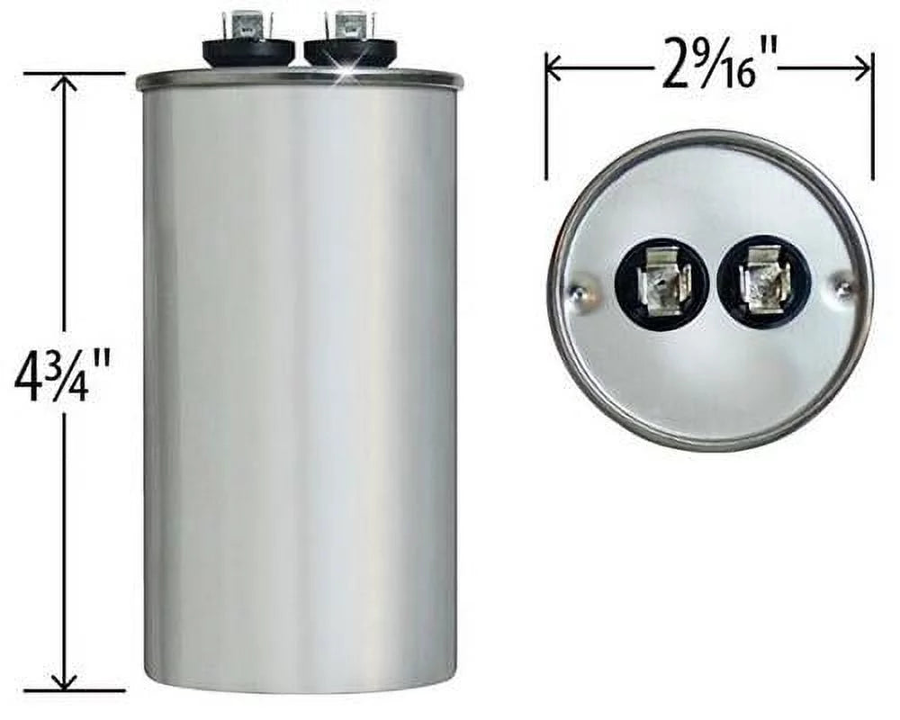 70 uF MFD x 370 VAC Round Replacement Capacitor T7520