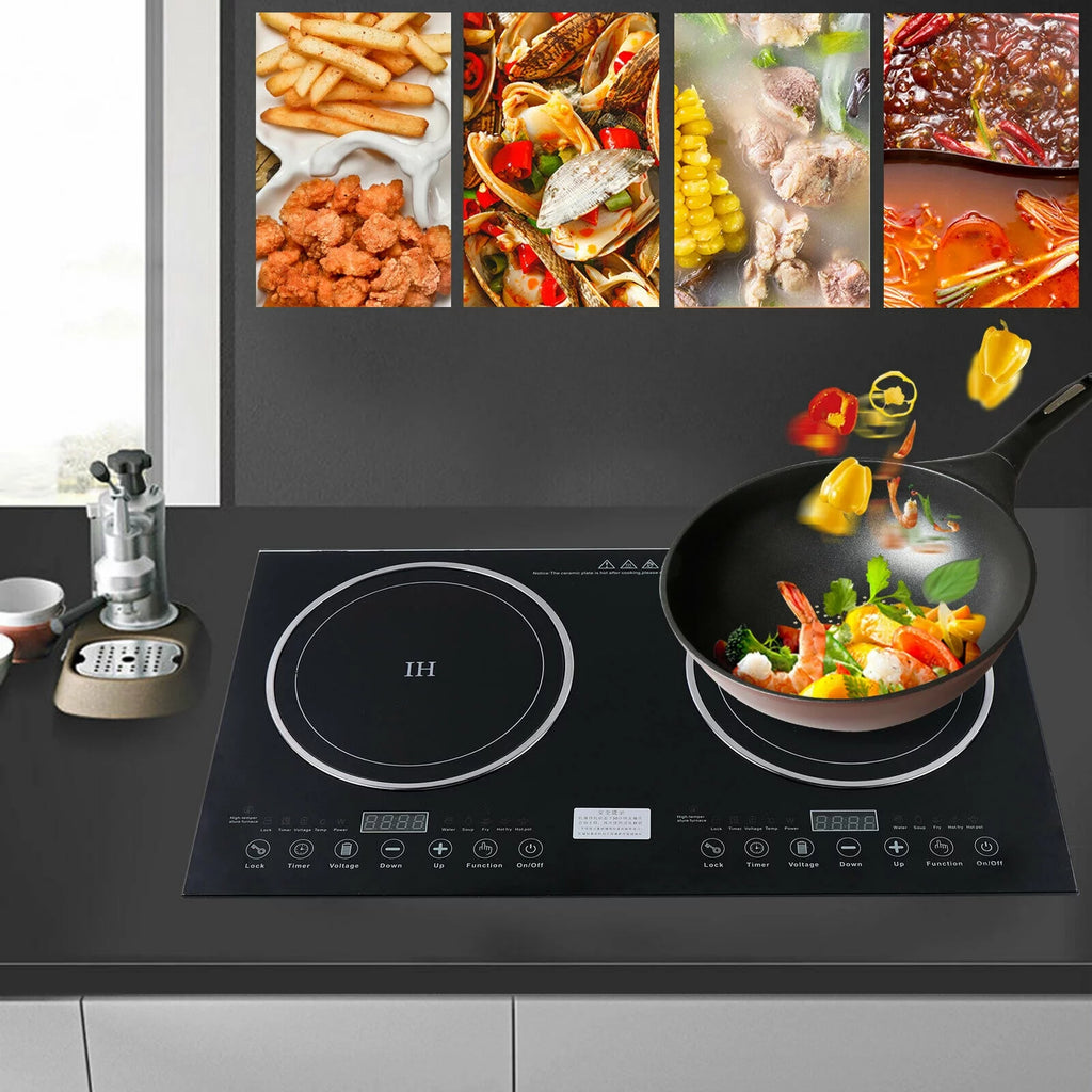 Electric Induction Cooker 2 Burners Cooktop Stove R397