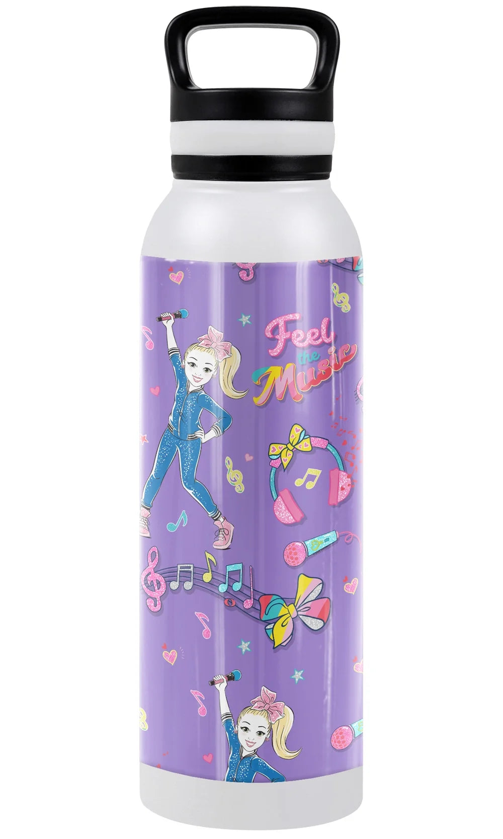 24 oz Vacuum Insulated Stainless Steel Water Bottle with Loop Cap Q379