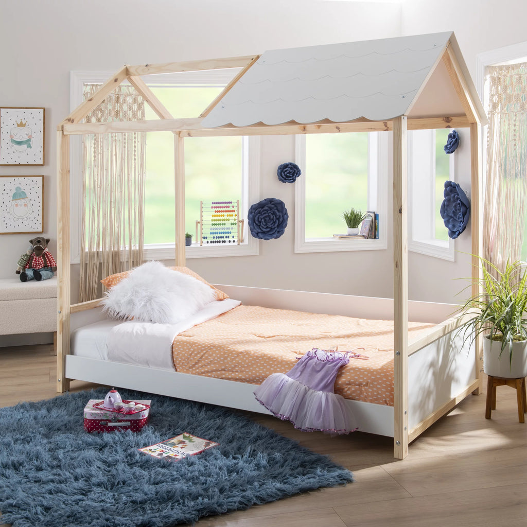 White Twin Kid's Bed H61297
