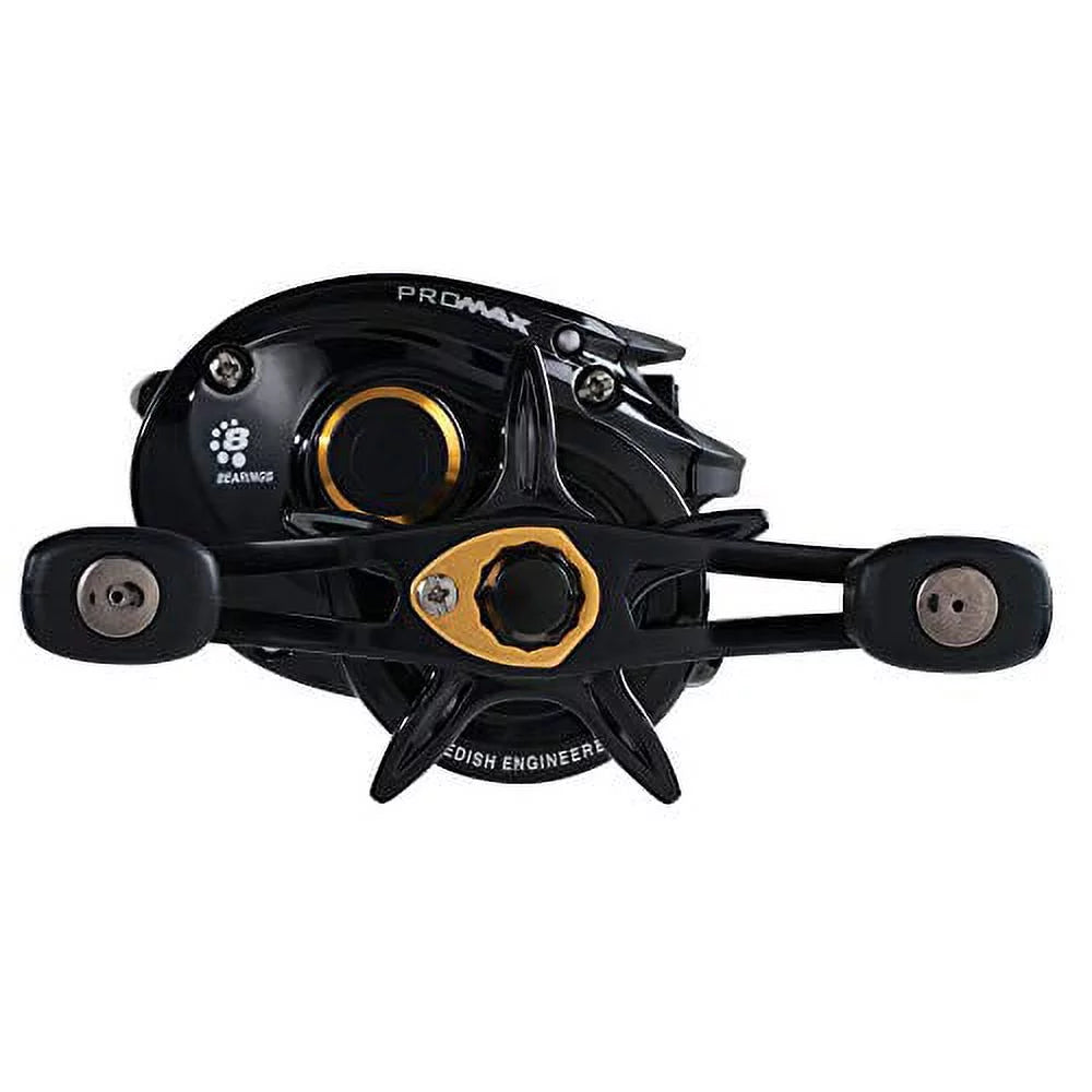 Left Hand Gold Black Baitcast Fishing Reel E438
