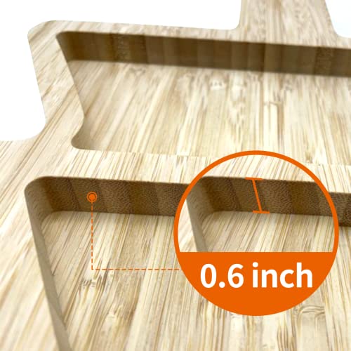 Bamboo Serving Platter Charcuterie Board Set with Knife & Fork X43600