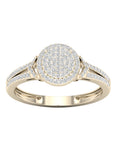 10K Yellow Gold Halo Engagement Ring X613927