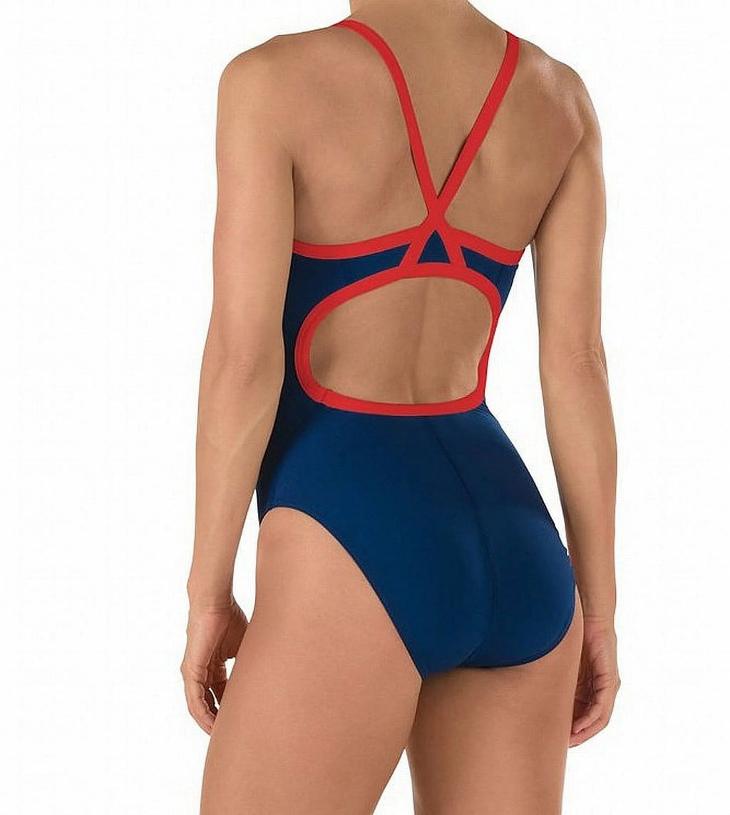 Solid Endurance Thin Strap Swimsuit I491967