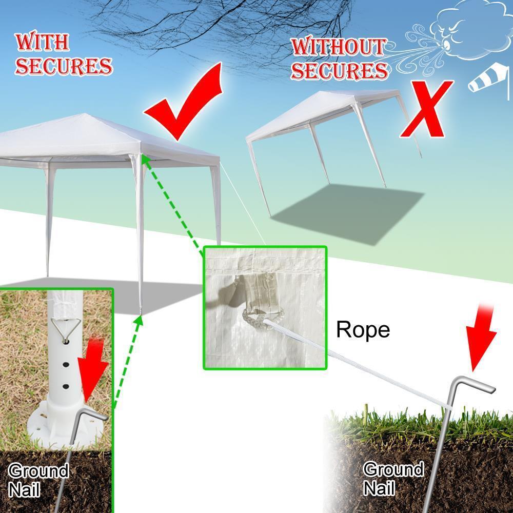 10'x10' Waterproof Canopy Tent with 3 Walls D3923