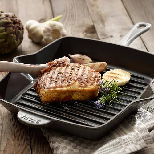 Saffron Cast-Iron Square Grill Pan K859536