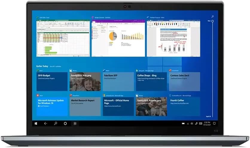 13.3" WUXGA Intel Core i5 8GB RAM 1TB SSD Backlit Keyboard Fingerprint WiFi 6 IR Webcam Windows 11 Pro Silver Laptop Z709377