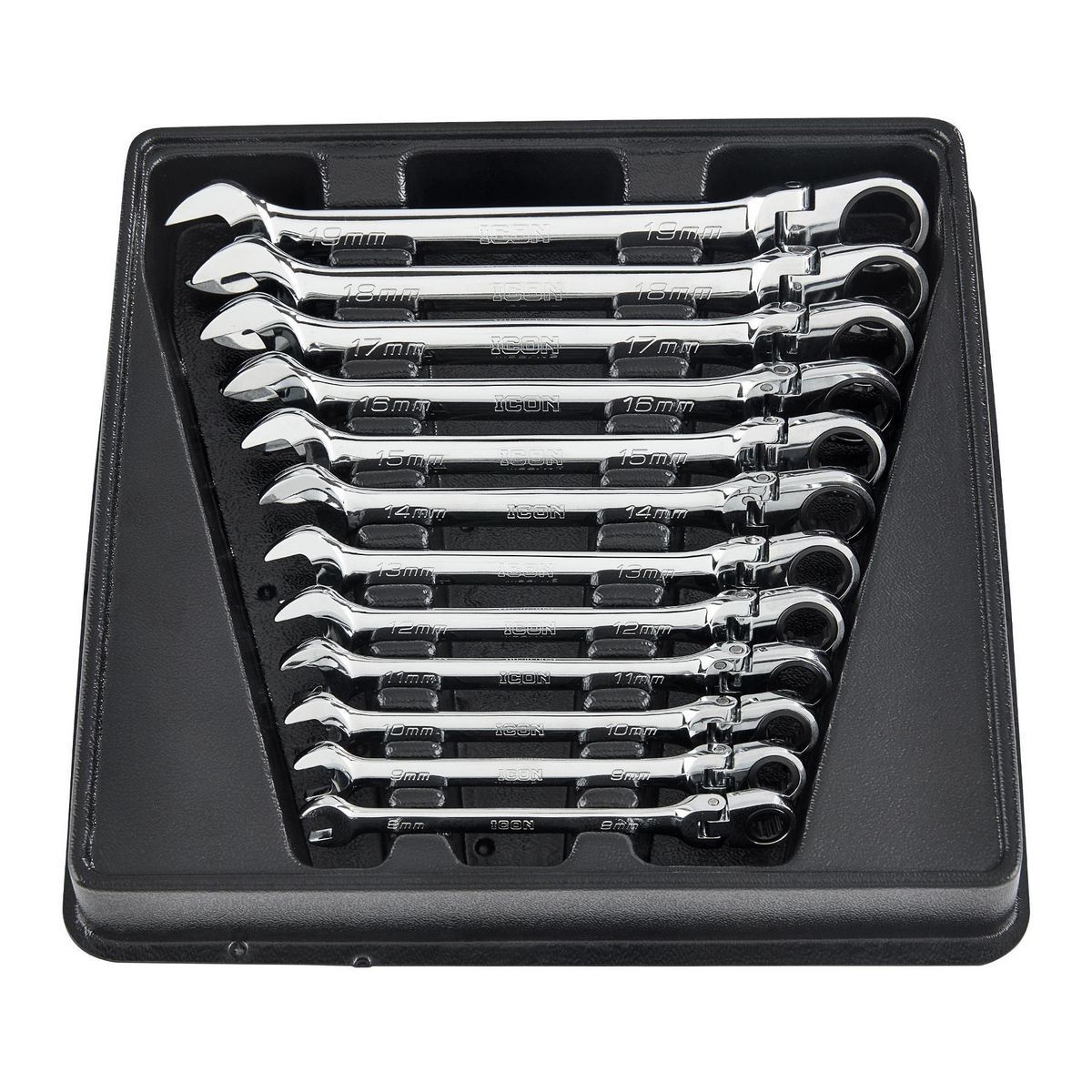 12-Piece Metric Ratcheting Combination Wrench L19247