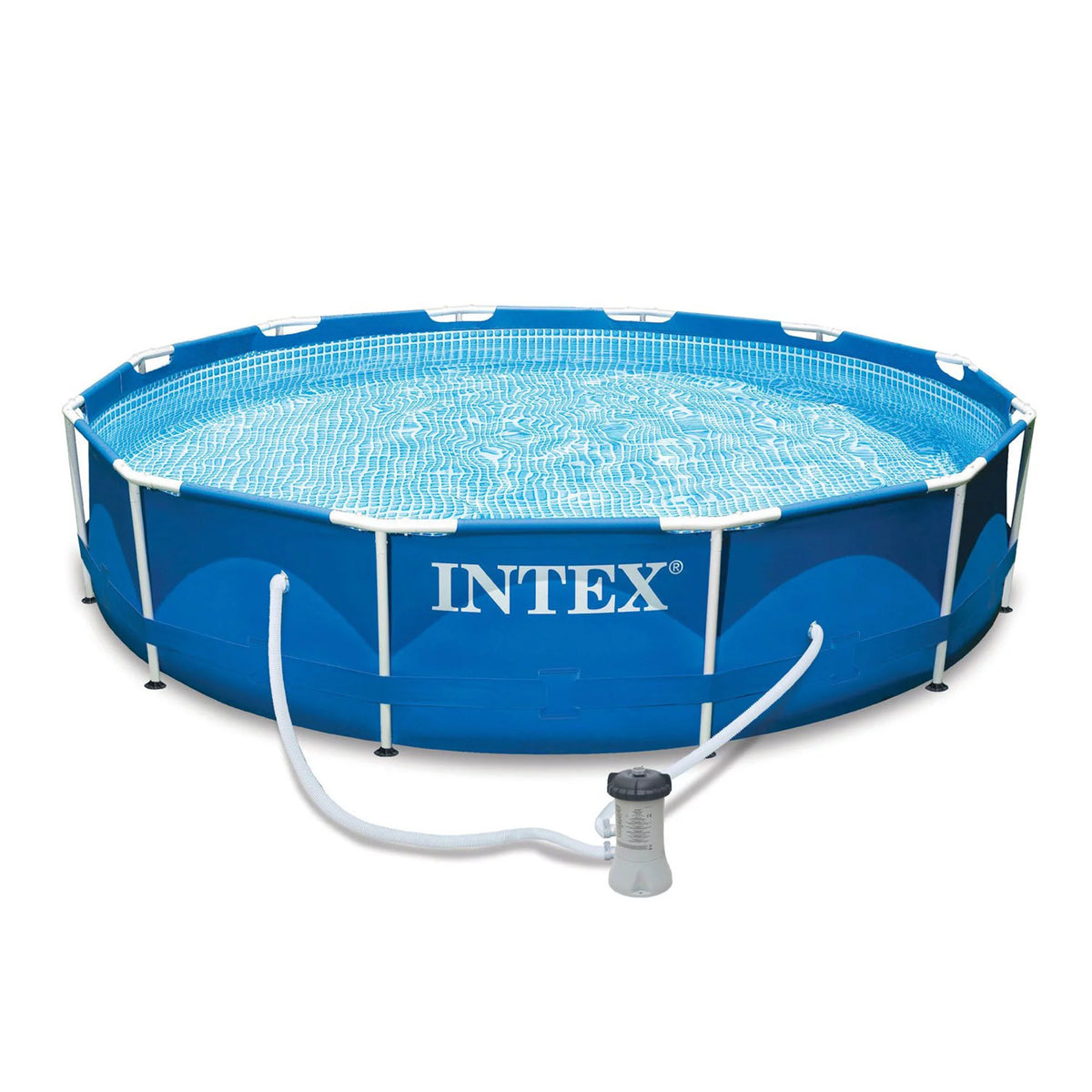 12 x 2.5 Foot Metal Frame Above Ground Pool with Filter X793