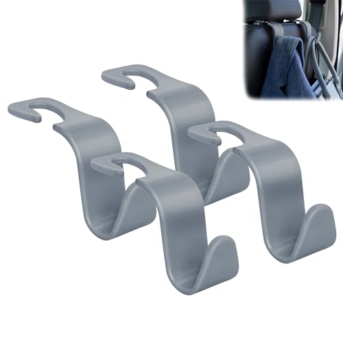 Car Seat Headrest Hook 4 Pack Black Y564