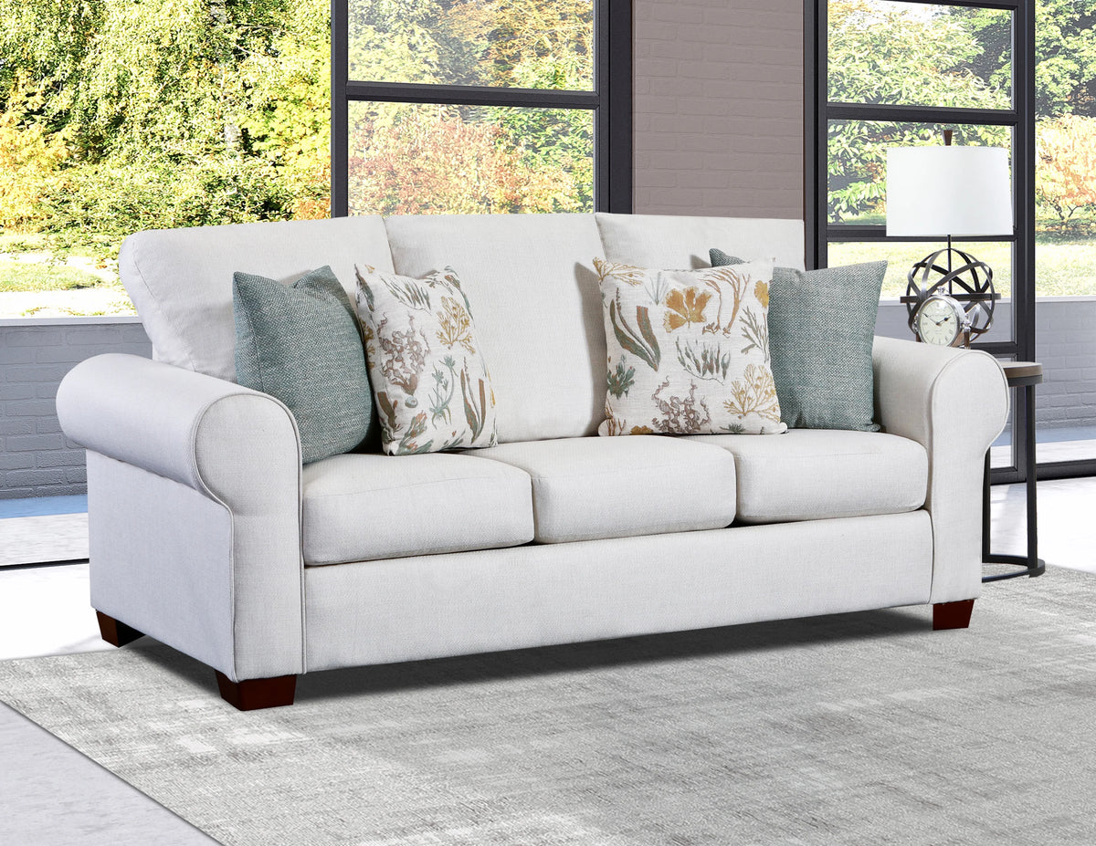 Sofa Sleeper with Four Throw Pillows F530134
