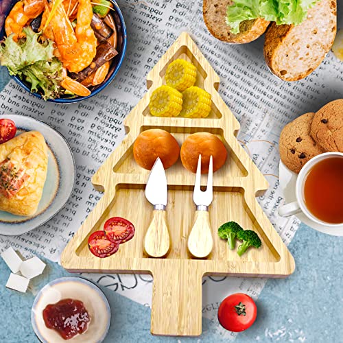 Bamboo Serving Platter Charcuterie Board Set with Knife & Fork X43600