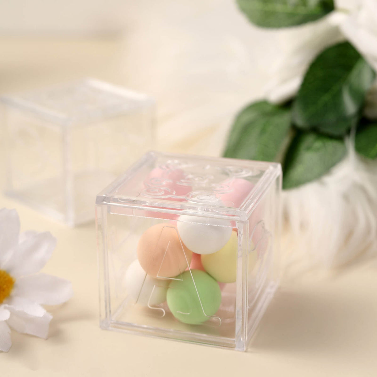 2" Clear Fillable Baby Blocks - 12/pk M460137