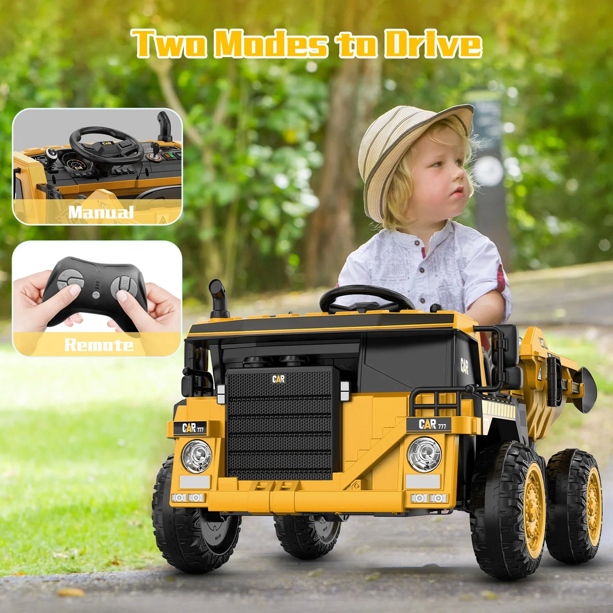 12Volt Ride on Toy Car Dump Truck with Remote Control K272011