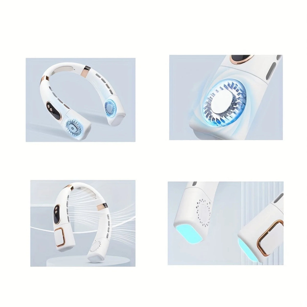 5 Speeds Portable Bladeless Neck Fan U18755