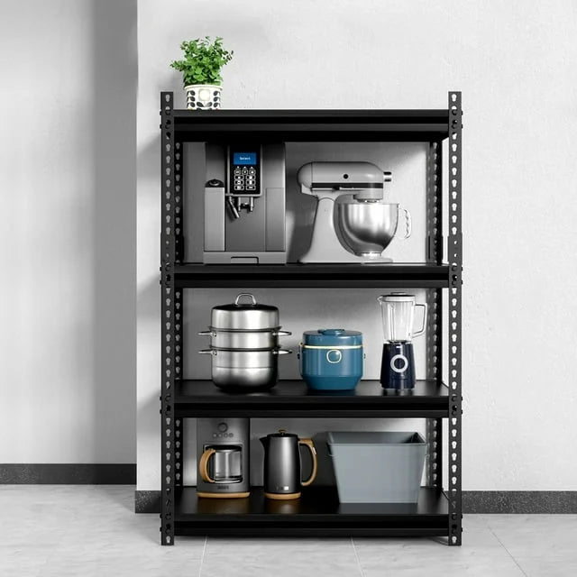 2 Packs 4 Tier Adjustable Metal Storage Shelves H8591
