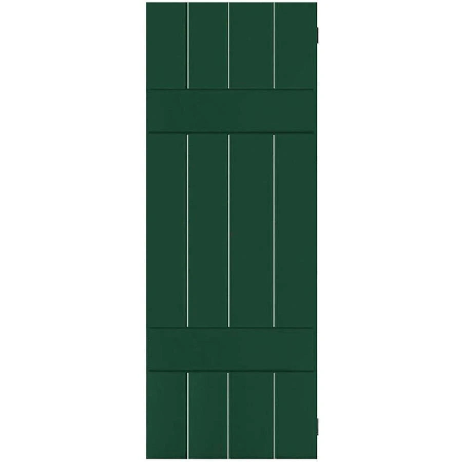15 in. x 52 in. Real Wood Pine Board u0026 Batten Shutters Pair H672826