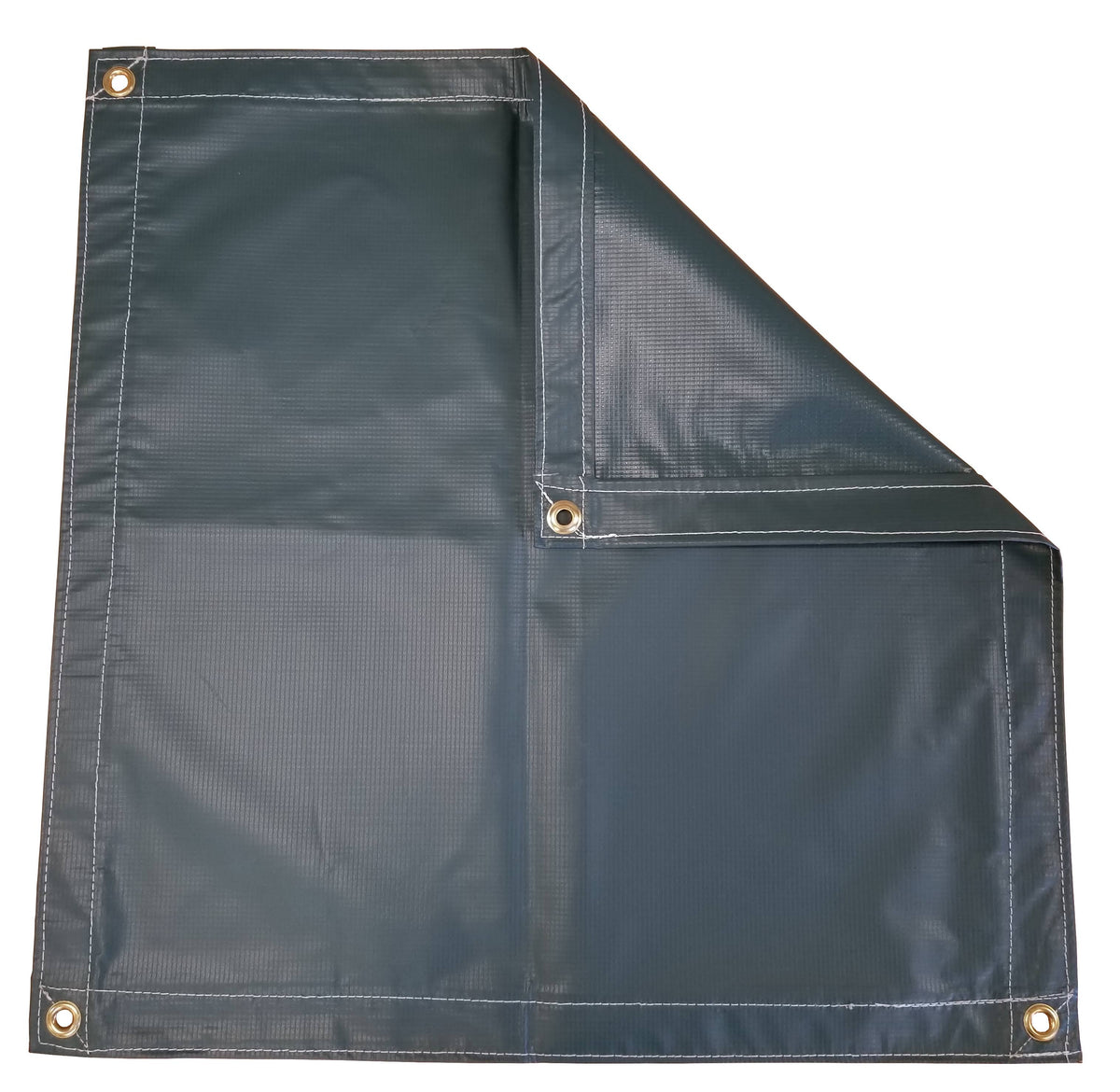 10x12 Grn Flame Retardant Vinyl Laminated Tarp 13 oz. Z15510