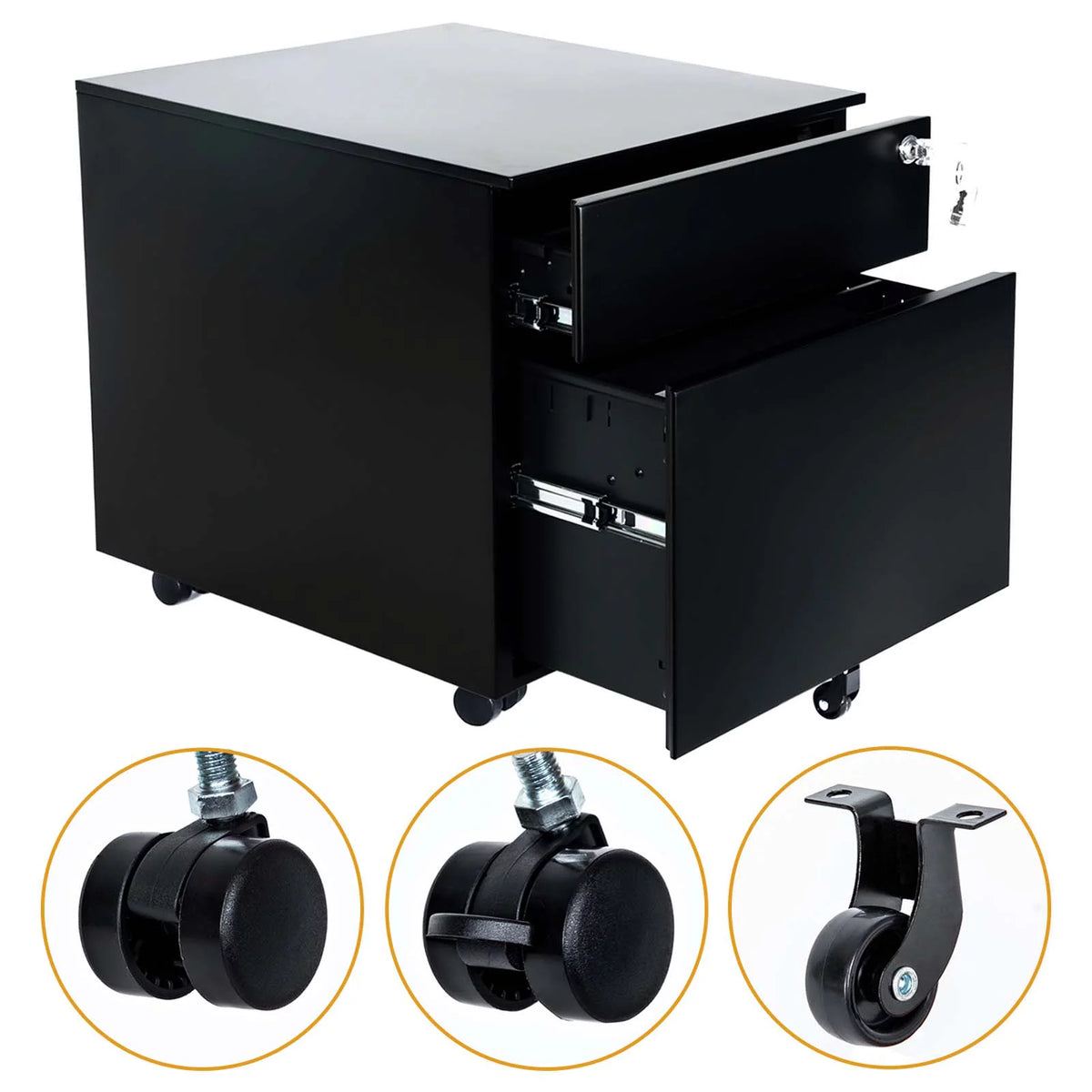 2-Drawer Mobile File Cabinet B680540