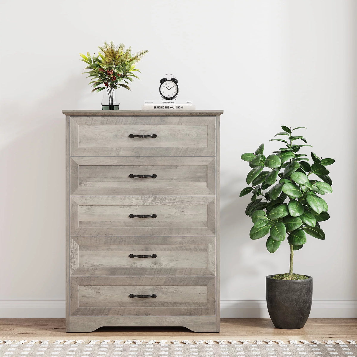 Grey 5 Drawer Dresser L95728
