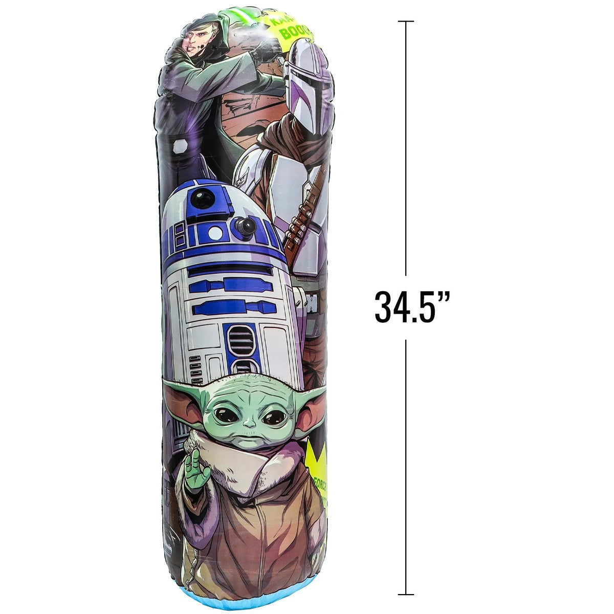 Star Wars The Mandalorian Kids Inflatable Punching Bop Bag Exercise Toy Q3468
