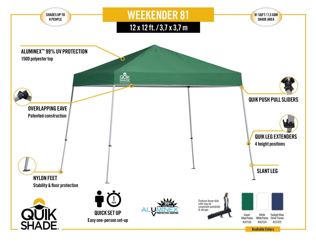 12 x 12 Slant Leg Canopy Y380
