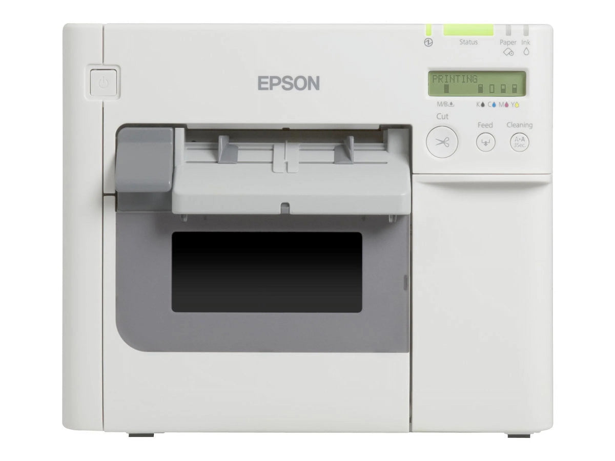 White Desktop Inkjet Label Printer with Cutter B117