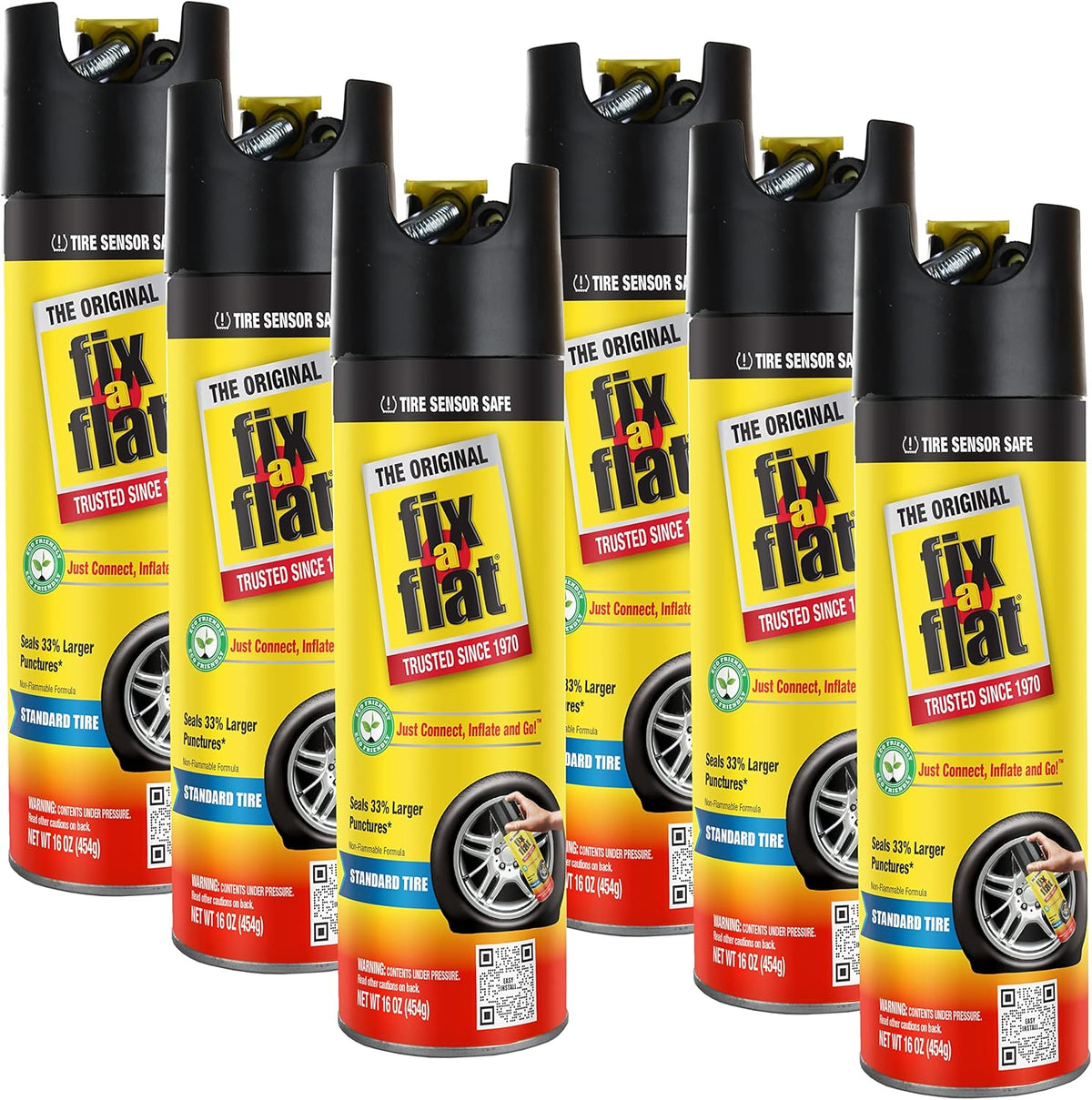 16 oz. Aerosol Tire Repair and Inflator, Pack of 6 C97747