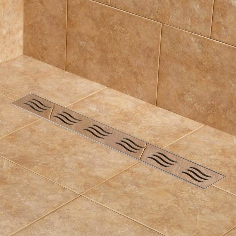 24 Linear Shower Drain Polished Stainless Steel P300