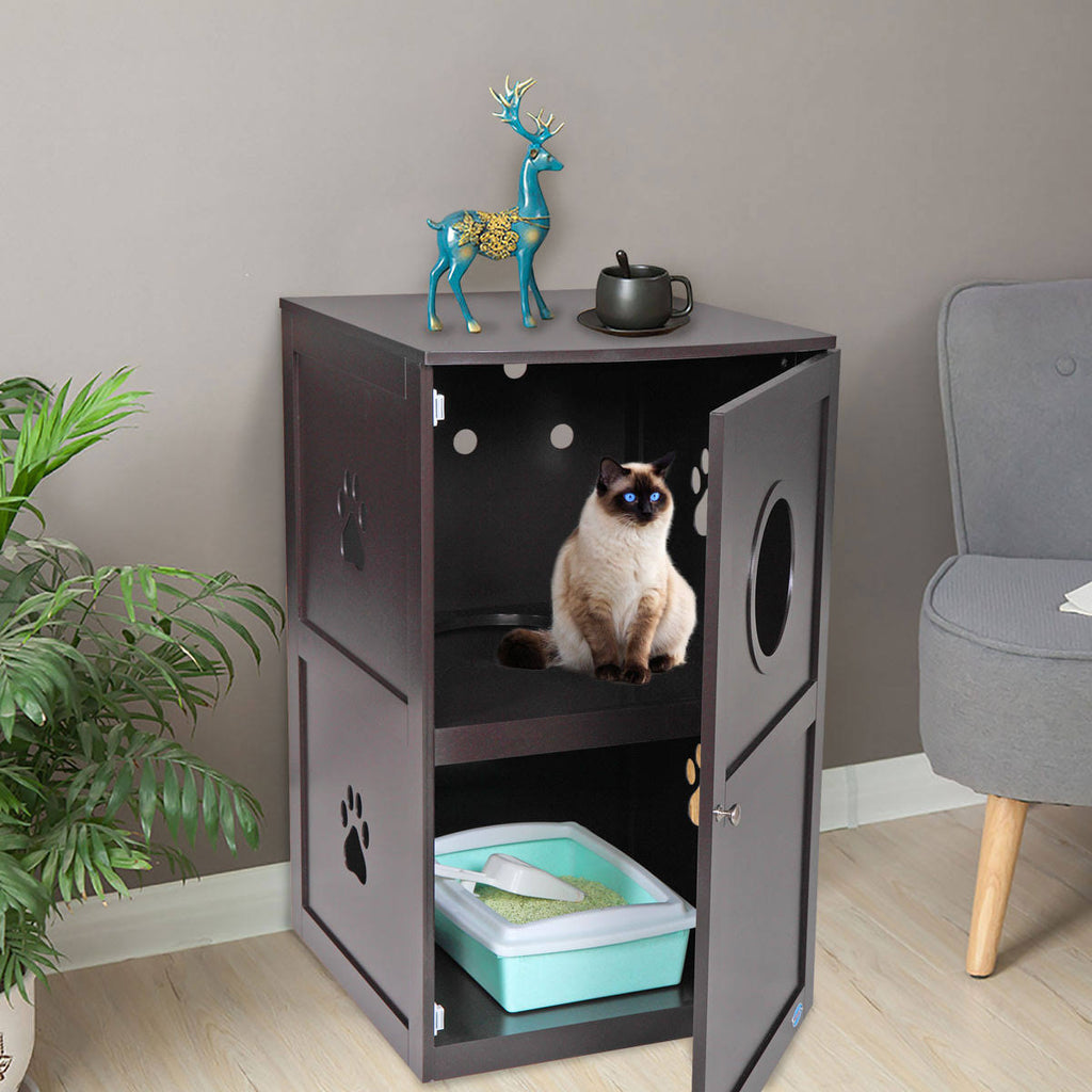 Stackable Double Cat Litter Box N979733