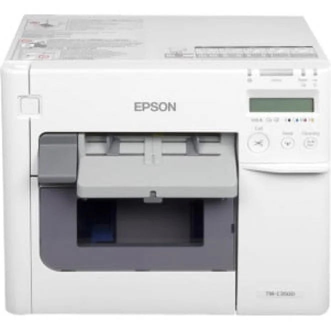 White Desktop Inkjet Label Printer with Cutter B117