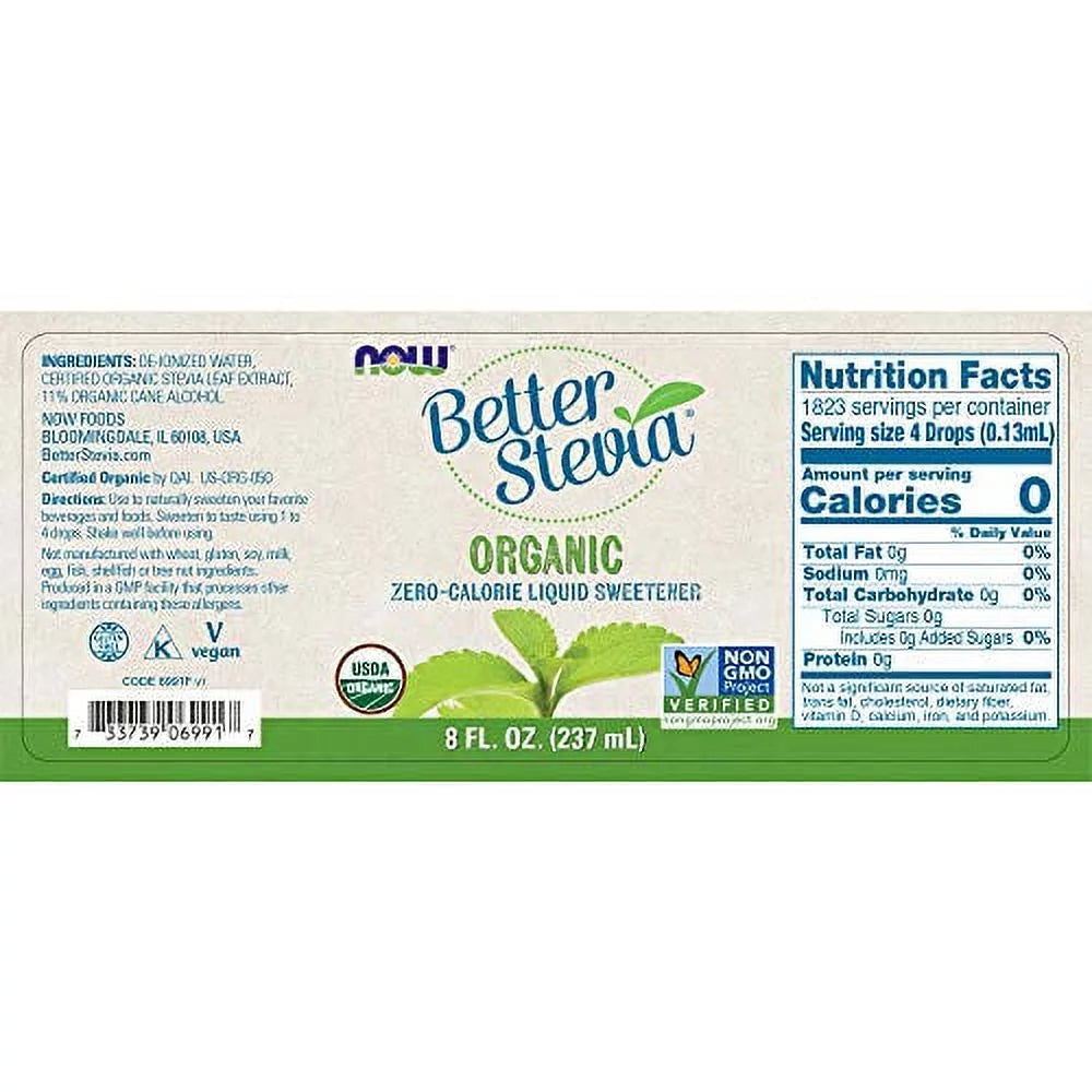 Certified Organic Liquid Sweetener, 8-Ounce H440