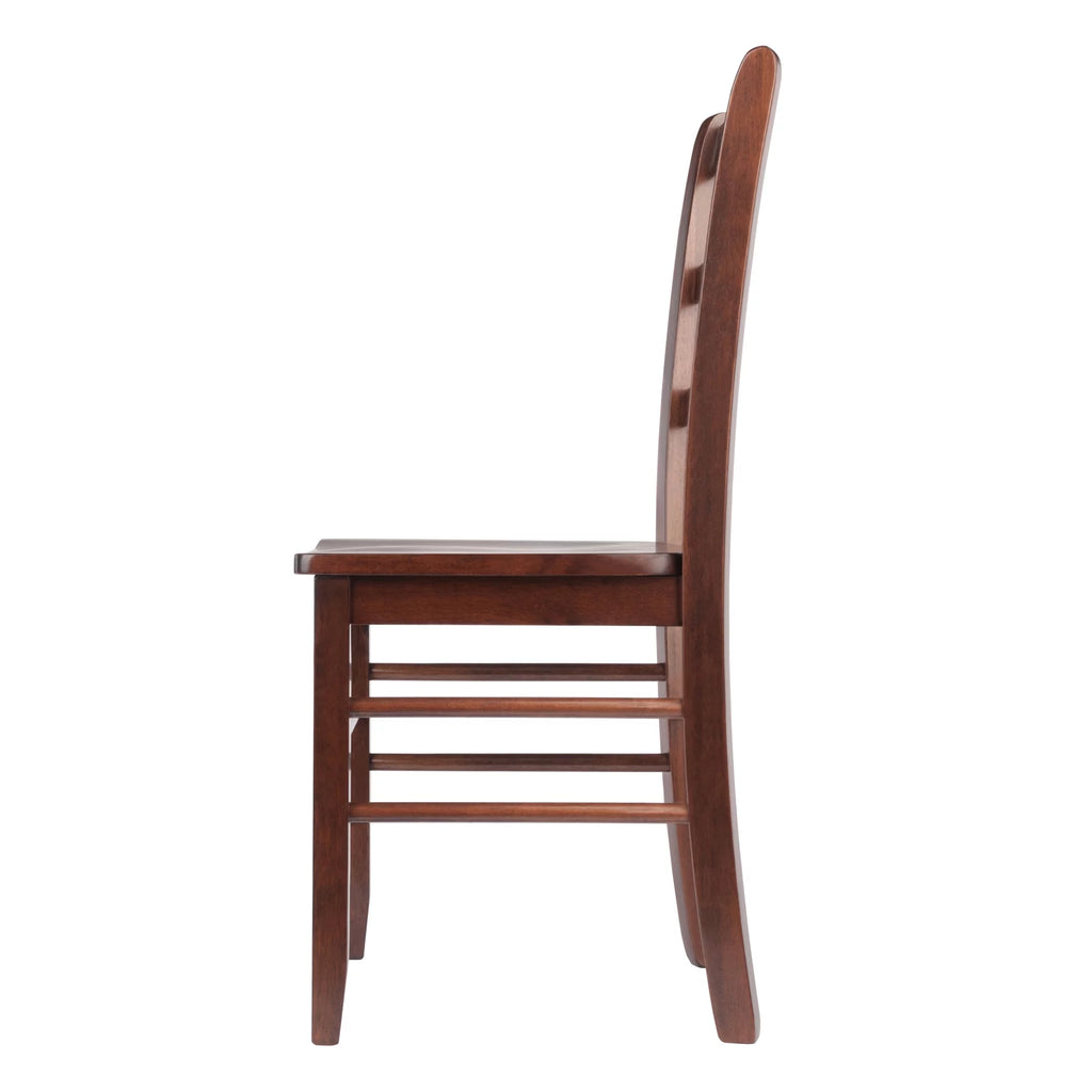 3-Pc Dining Set with Drop Leaf Table and 2 Chairs, Walnut Finish K4916