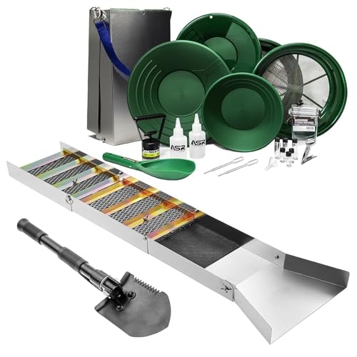 21pc Gold Prospecting Mining Kit with Classifier Screens L9646
